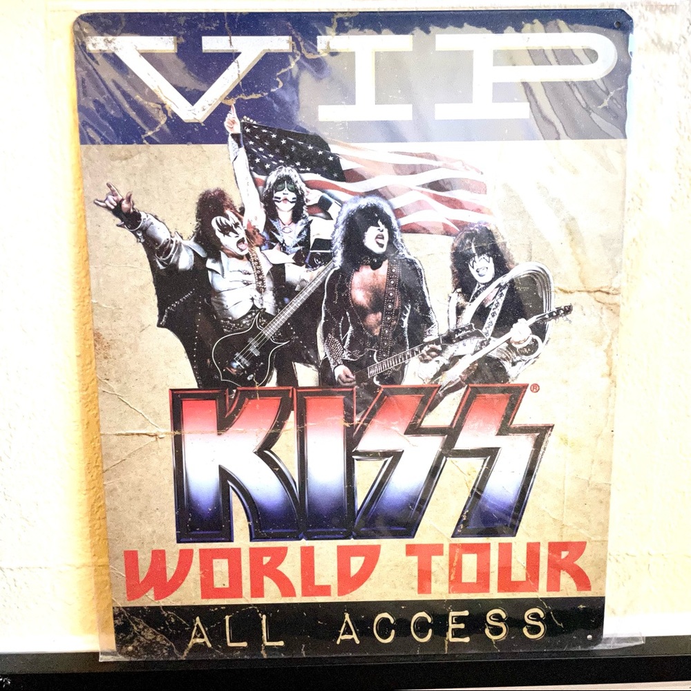 NEW KISS World Tour Metal Sign
